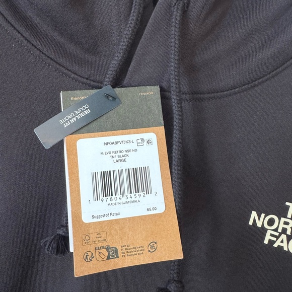 The North Face Men's Black Pullover Hoodie - Picture 3 of 3